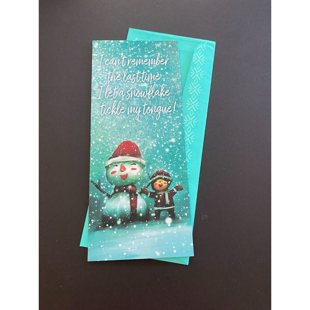 St Labre Indian School Snowman Merry Christmas Quotes Greetings Card w/ Envelope